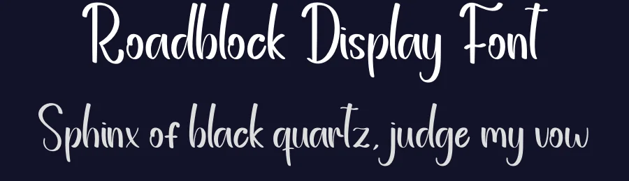 Roadblock Display Font by andikastudio — Script Handwritten Font — thumbnail 2