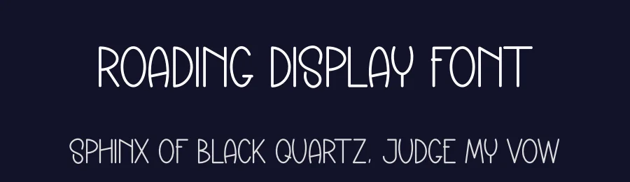 Roading Display Font by andikastudio — Display Font — thumbnail 2