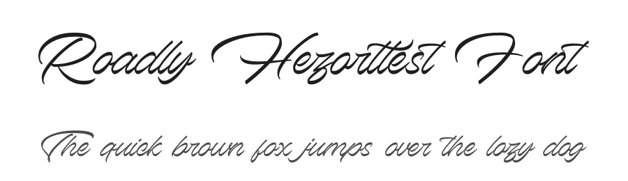 Roadly Hezarttest Font by Storytype — Script Handwritten Font
