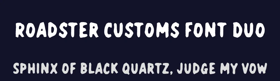 Roadster Customs Font Duo by Edignwn Type — Display Font — thumbnail 2