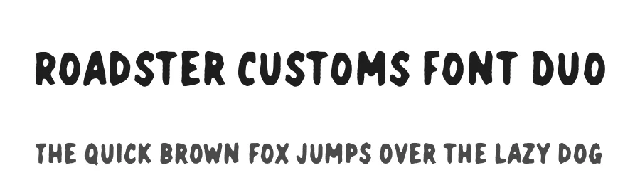 Roadster Customs Font Duo by Edignwn Type — Display Font