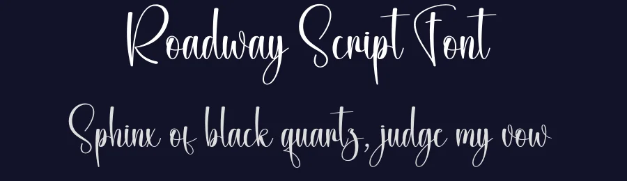 Roadway Script Font by creativeletter — Script Handwritten Font — thumbnail 2