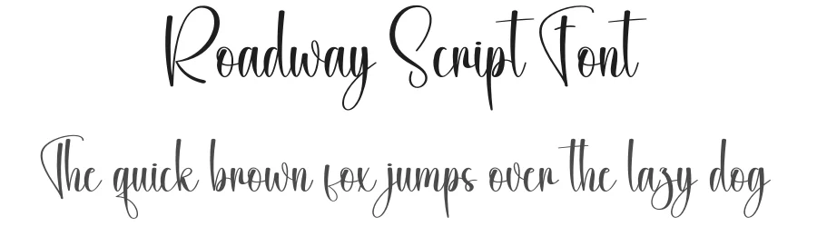 Roadway Script Font by creativeletter — Script Handwritten Font
