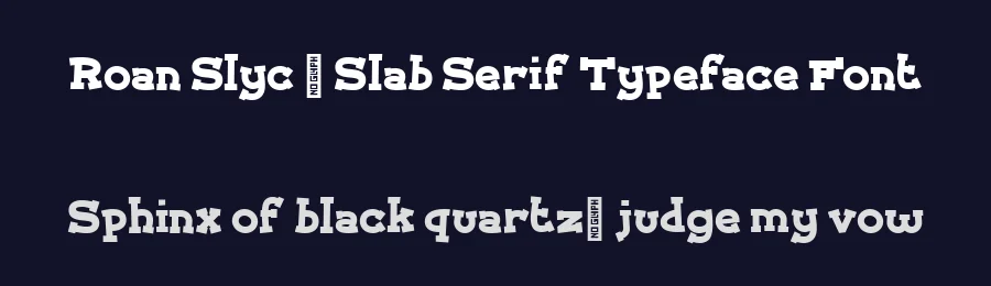 Roan Slyc – Slab Serif Typeface Font by xyGraphic — Decorative Font — thumbnail 2