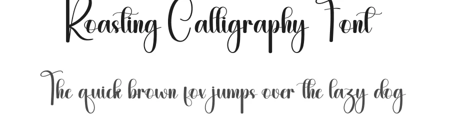 Roasting Calligraphy Font by andikastudio — Script Handwritten Font
