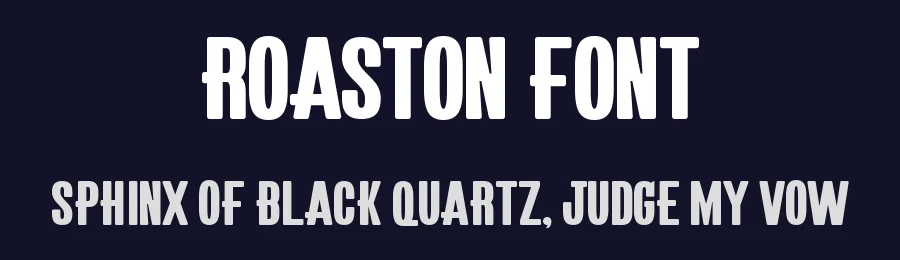 Roaston Font by Almairatype — Display Font — thumbnail 2