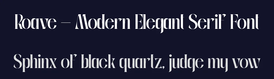 Roave – Modern Elegant Serif Font by illushvara — Decorative Font — thumbnail 2