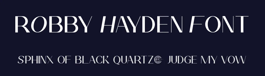 Robby Hayden Font by RaisProject — Display Font — thumbnail 2