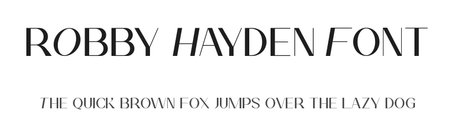 Robby Hayden Font by RaisProject — Display Font