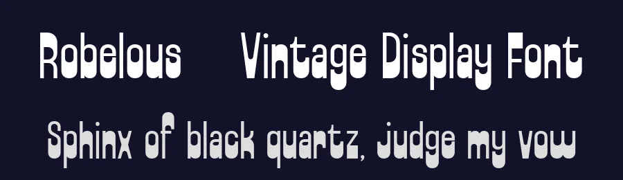 Robelous – Vintage Display Font by Arterfak — Display Font — thumbnail 2