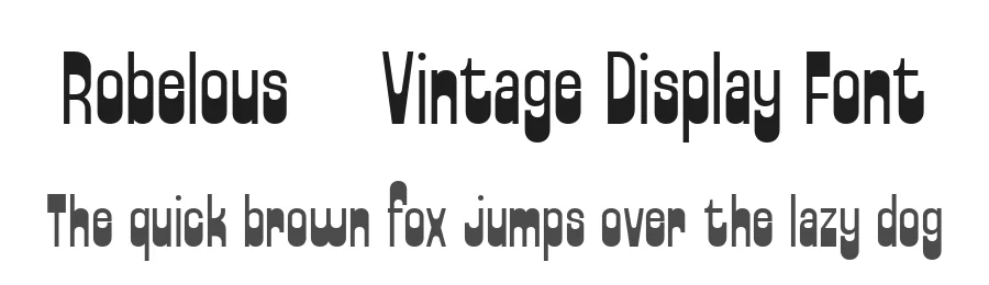 Robelous – Vintage Display Font by Arterfak — Display Font
