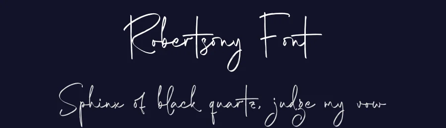Robertsony Font by glorytype — Script Handwritten Font — thumbnail 2