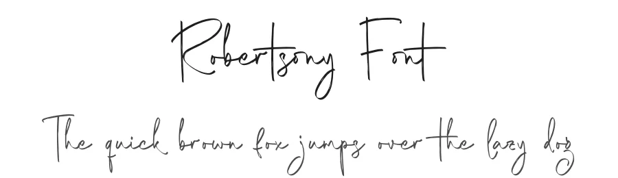 Robertsony Font by glorytype — Script Handwritten Font