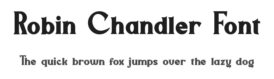 Robin Chandler Font by edricstudio — Display Font