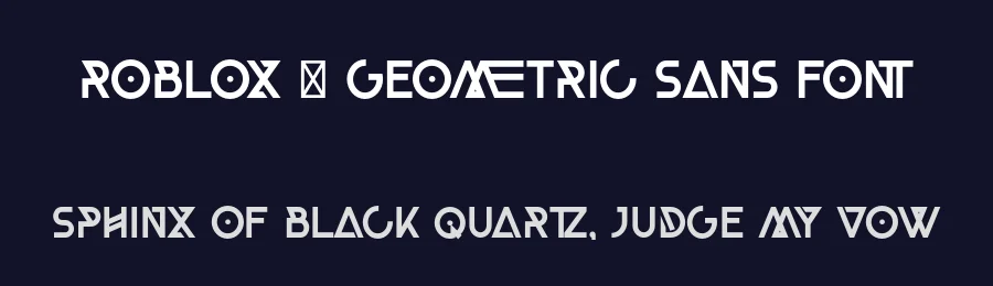 Roblox – Geometric Sans Font by 177Studio — Sans Serif Font — thumbnail 2