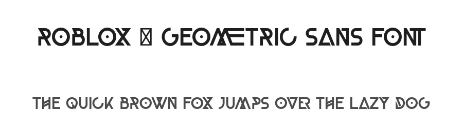 Roblox – Geometric Sans Font by 177Studio — Sans Serif Font