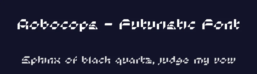 Robocops – Futuristic Font by limitype — Display Font — thumbnail 2