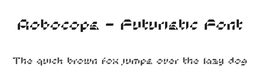 Robocops – Futuristic Font by limitype — Display Font