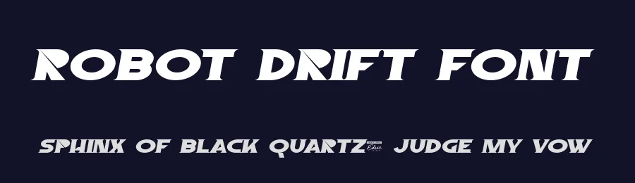 Robot Drift Font by edricstudio — Display Font — thumbnail 2