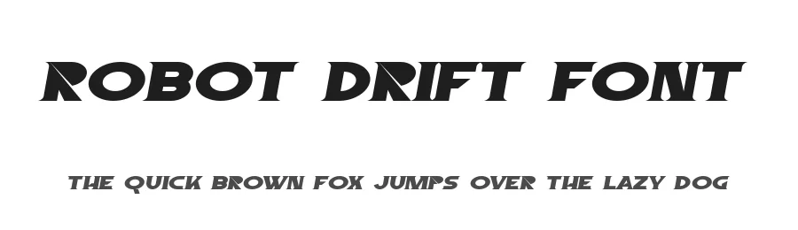Robot Drift Font by edricstudio — Display Font