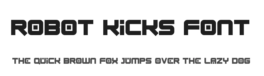 Robot Kicks Font by Dadiomouse — Display Font