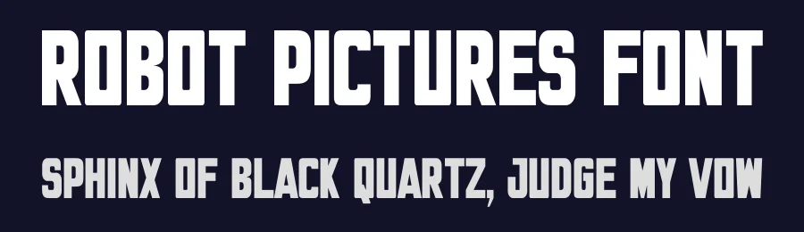 Robot Pictures Font by Rachmad bagus f — Decorative Font — thumbnail 2