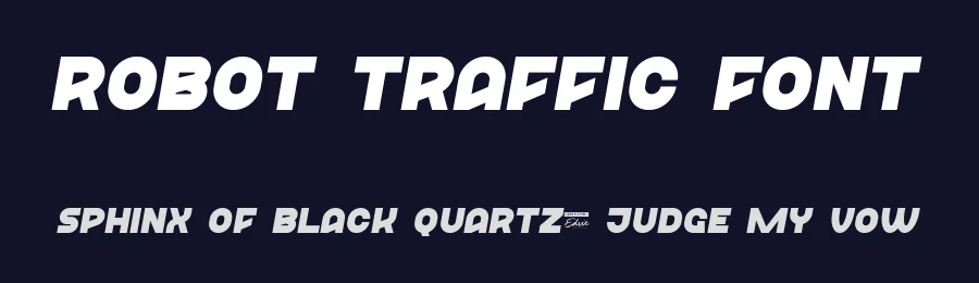 Robot Traffic Font by edricstudio — Decorative Font — thumbnail 2
