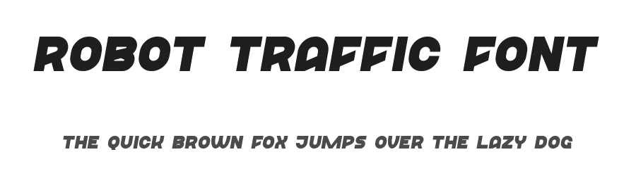Robot Traffic Font by edricstudio β Decorative Font