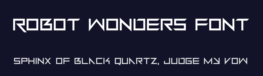 Robot Wonders Font by Dadiomouse — Display Font — thumbnail 2