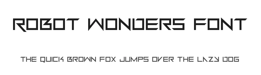 Robot Wonders Font by Dadiomouse — Display Font