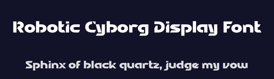 Robotic Cyborg Display Font by Display Studio — Display Font — thumbnail 2