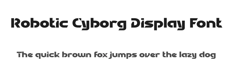Robotic Cyborg Display Font by Display Studio — Display Font