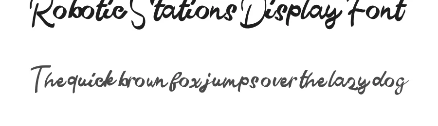 Robotic Stations Display Font by inermediaSTUDIO — Display Font