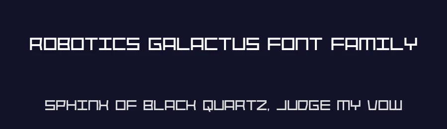 Robotics Galactus Font Family by Fikryal Studio — Display Font — thumbnail 2