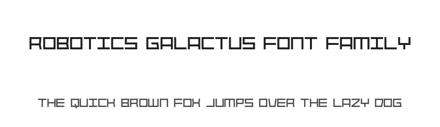 Robotics Galactus Font Family by Fikryal Studio — Display Font