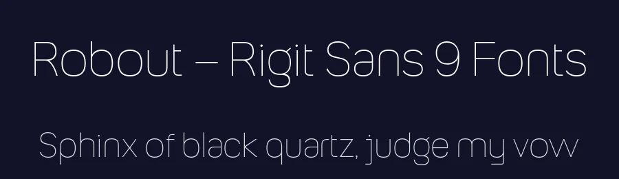 Robout – Rigit Sans 9 Fonts by Casloop Studio — Decorative Font — thumbnail 2