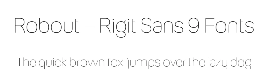 Robout – Rigit Sans 9 Fonts by Casloop Studio — Decorative Font