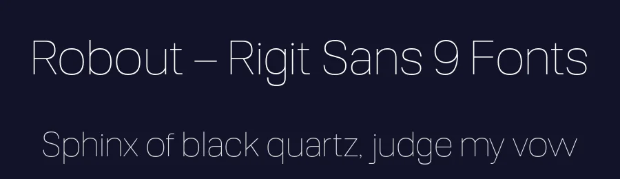 Robout – Rigit Sans 9 Fonts by Casloop Studio — Decorative Font — thumbnail 2