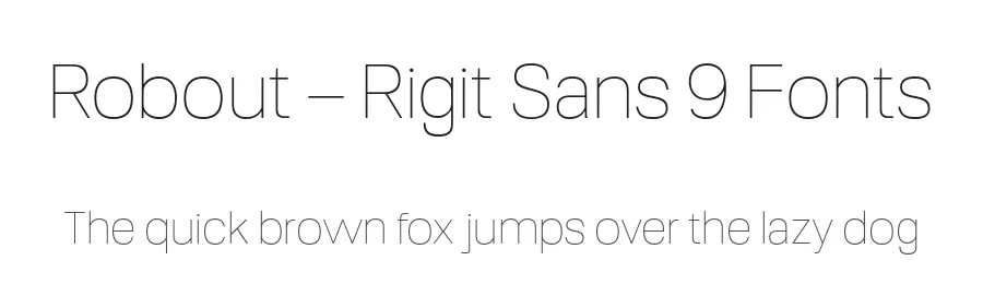Robout – Rigit Sans 9 Fonts by Casloop Studio — Decorative Font