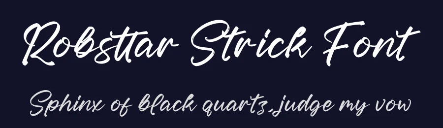 Robsttar Strick Font by glorytype — Script Handwritten Font — thumbnail 2