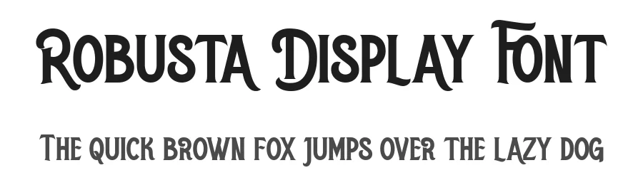 Robusta Display Font by typotopia — Display Font