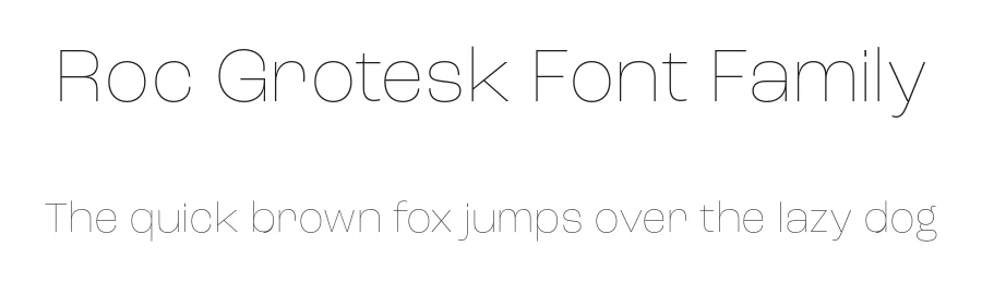 Roc Grotesk Font Family by Kostic — Sans Serif Font