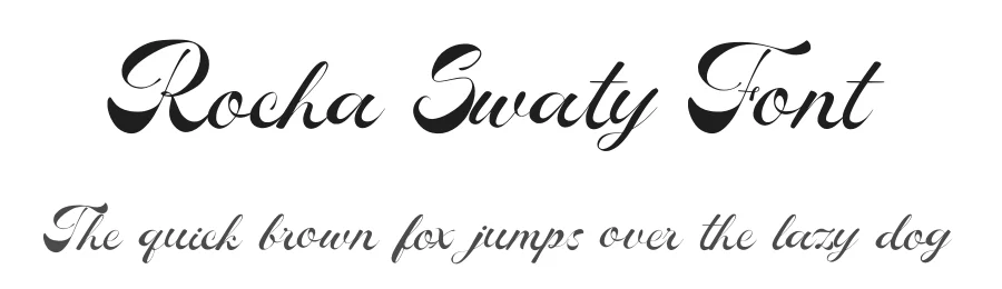 Rocha Swaty Font by Dhabee — Script Handwritten Font