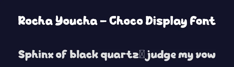 Rocha Youcha – Choco Display Font by productype — Decorative Font — thumbnail 2
