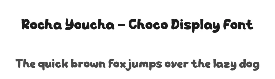 Rocha Youcha – Choco Display Font by productype — Decorative Font