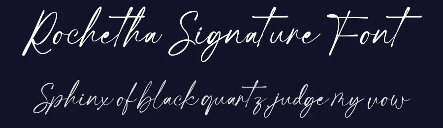Rochetha Signature Font by wibisono2001 — Script Handwritten Font — thumbnail 2