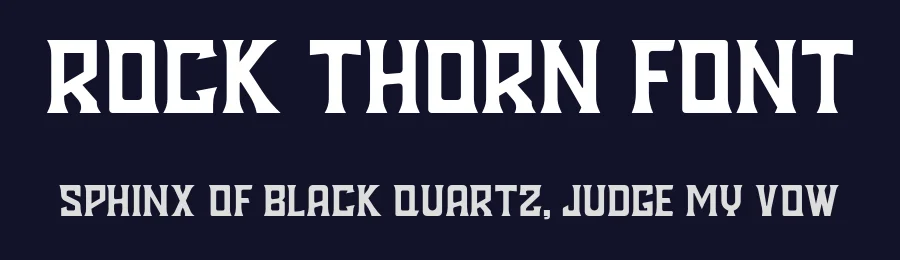 Rock Thorn Font by idealeksis — Display Font — thumbnail 2