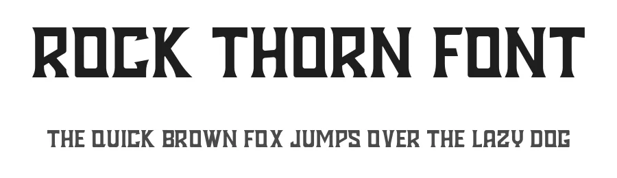 Rock Thorn Font by idealeksis — Display Font