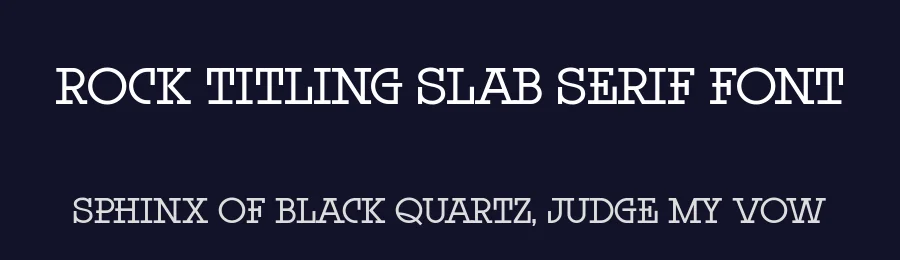 Rock Titling Slab Serif Font by NowType — Slab Serif Font — thumbnail 2