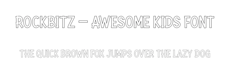 Rockbitz – Awesome Kids Font by Almarkha Type — Decorative Font
